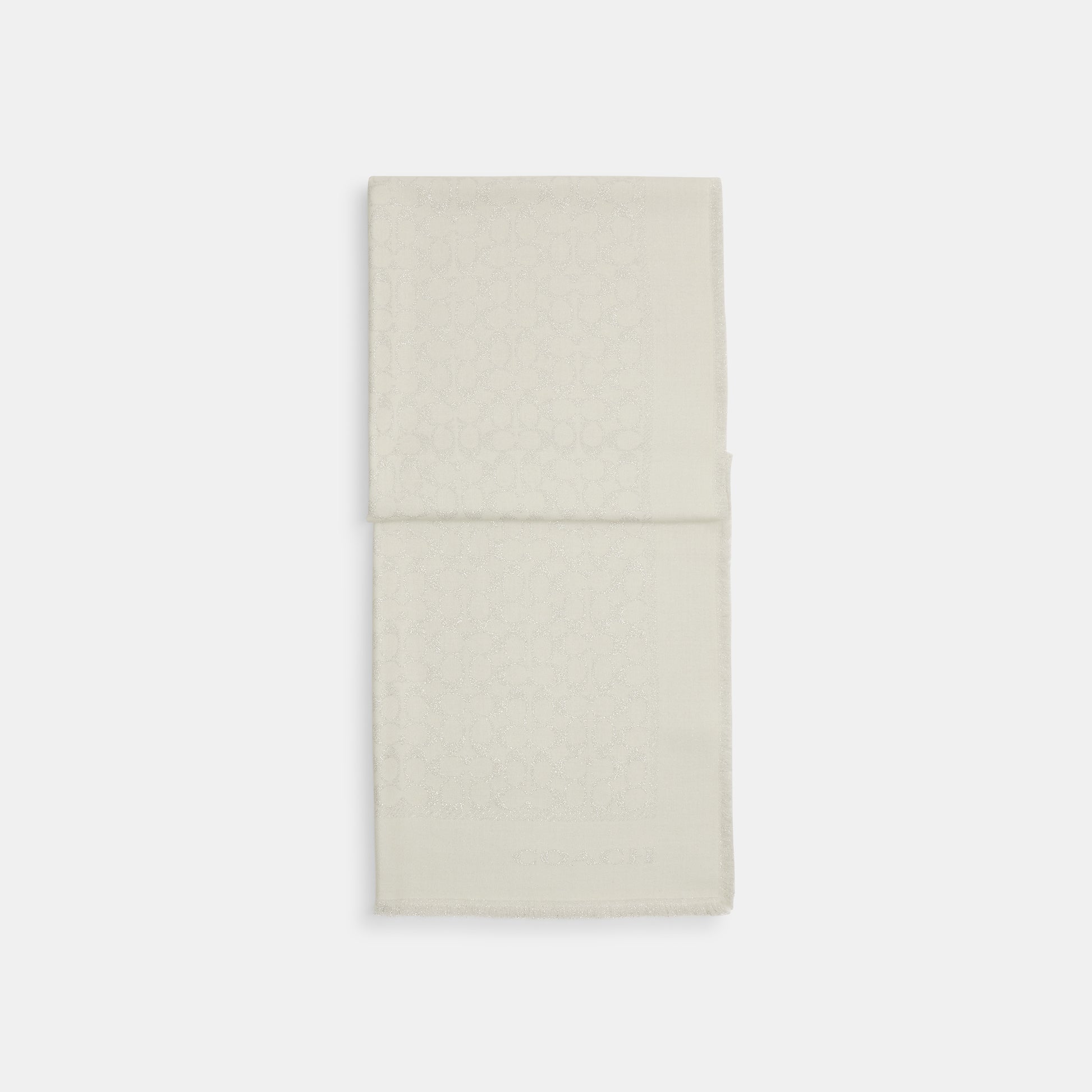 29CU820-Signature C Metallic Shawl-Chalk