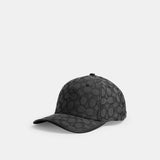 29CW945-Signature C Jacquard Baseball Hat-Charcoal