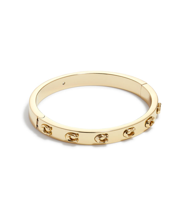 Signature C Hinged Bangle Bracelet