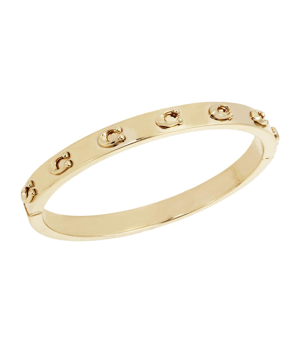 Signature C Hinged Bangle Bracelet