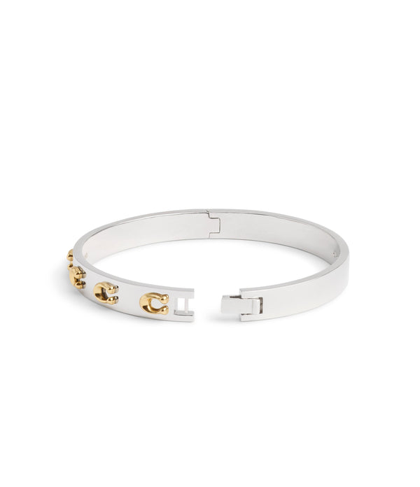 Signature C Hinged Bangle Bracelet