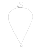 37335949RHO-Signature Starter Necklace-Rhodium