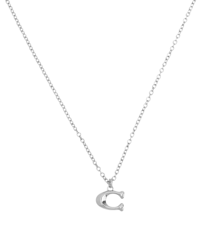 37335949RHO-Signature Starter Necklace-Rhodium