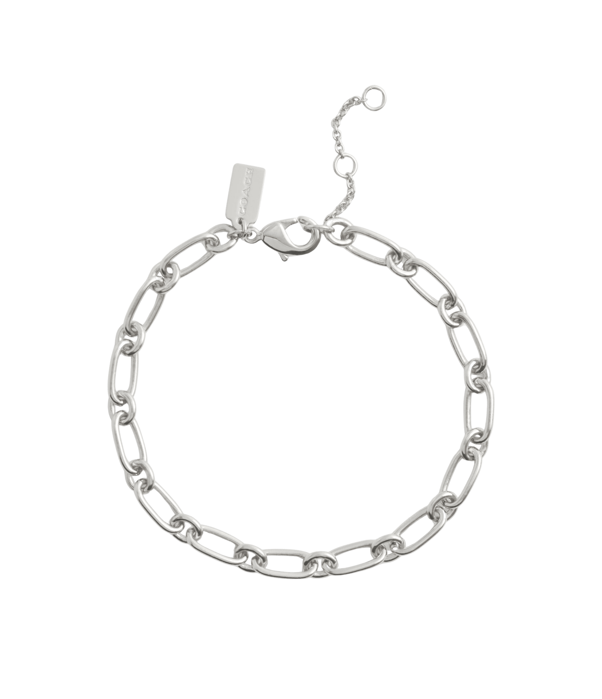 37335952RHO-Starter Chain Link Bracelet-Rhodium