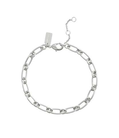 37335952RHO-Starter Chain Link Bracelet-Rhodium