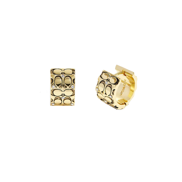 Signature Quilted Huggie Earrings