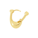 37351447GLD-Signature C Huggie Earrings-Shiny Gold