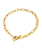 37376745GLD-Signature Link Bracelet-Shiny Gold