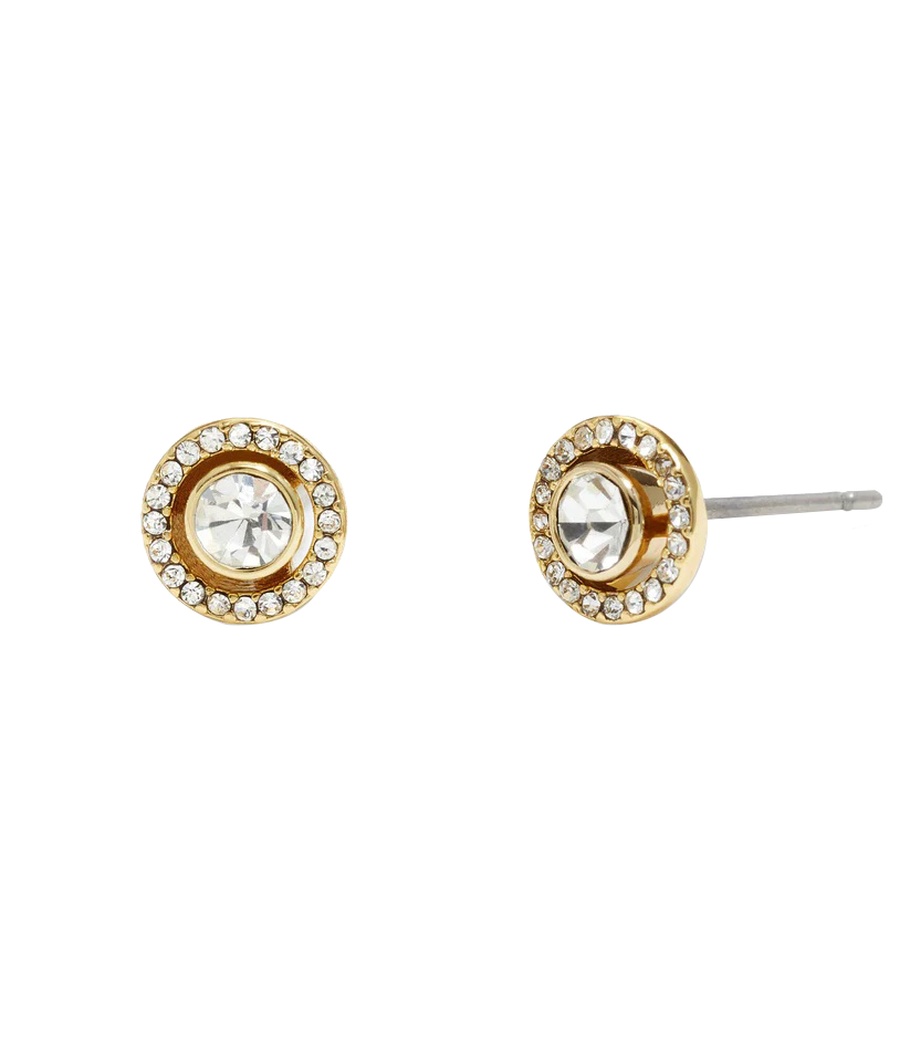 386994gld-pave halo stud earrings-gold