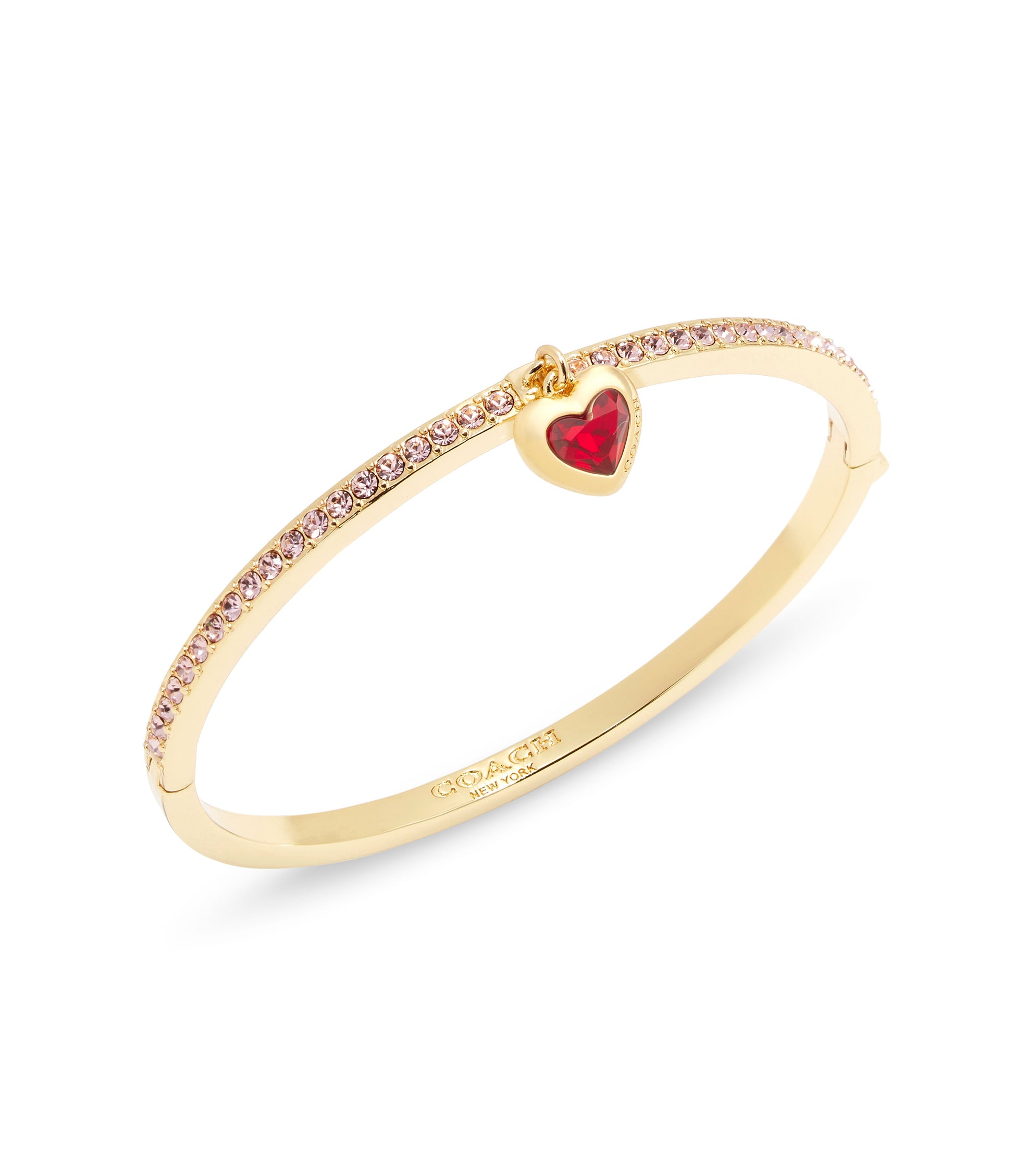 37422737GLD-Heart Charm Bangle