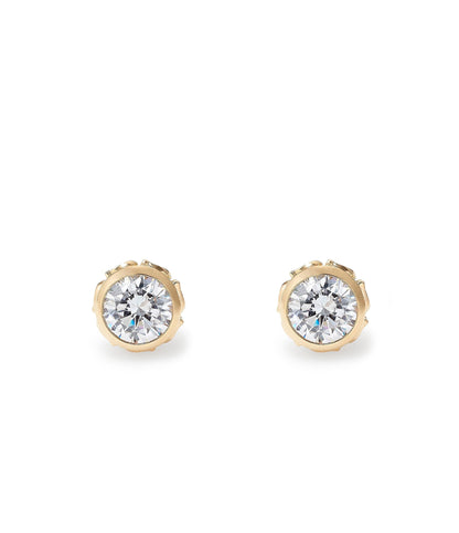 37423484GLD-Stone C Earrings-Crystal/Rhodium