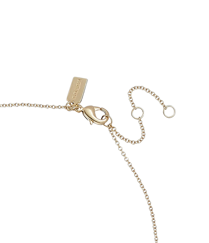 37425022GLD-Butterfly Pendant Necklace-Crystal/Rhodium