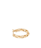 37426114GLD-Signature Chain Hoop Earrings-Gold