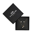 37444337GLD-Pearl Jewellery Set-Crystal/Gold