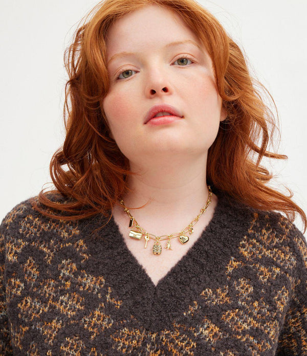 Iconic Charm Bib Necklace