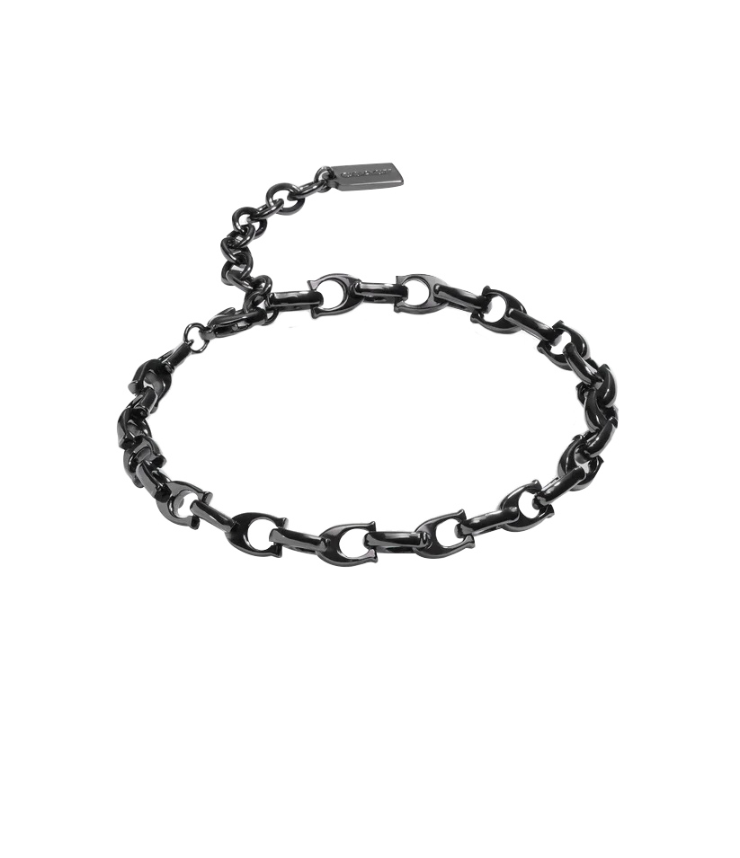 Signature Link Bracelet-448360BLK-Black