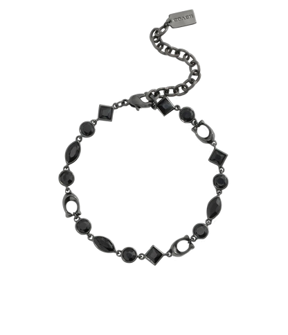 Signature Gem Bracelet-450357HEM-Black/Rhodium