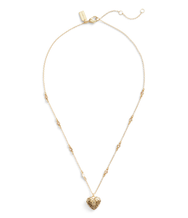 Signature Quilted Heart Pendant Necklace