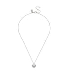 37460431RHO-Stone Heart Pendant Necklace-Crystal