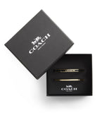 37463839GLD-Signature Duo Bangle Boxed Set-Black/Gold