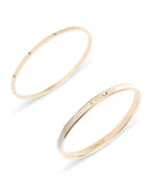 37463839GLD-Signature Duo Bangle Boxed Set-White/Gold