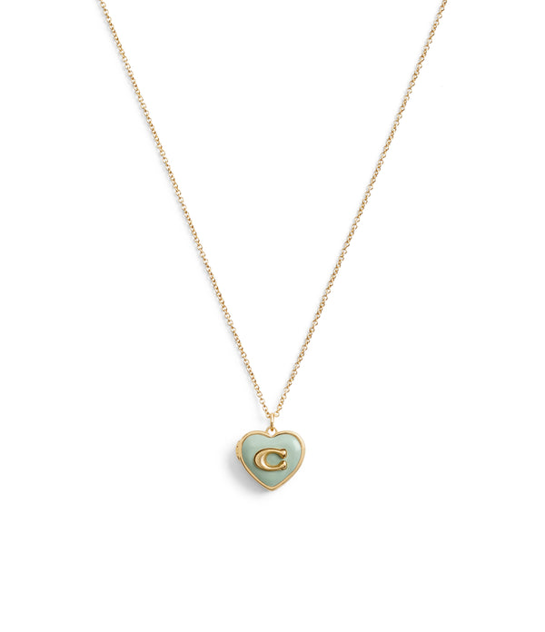 Enamel Heart Short Pendant Boxed Necklace