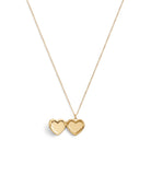 37469933GLD-Enamel Heart Short Pendant Boxed Necklace