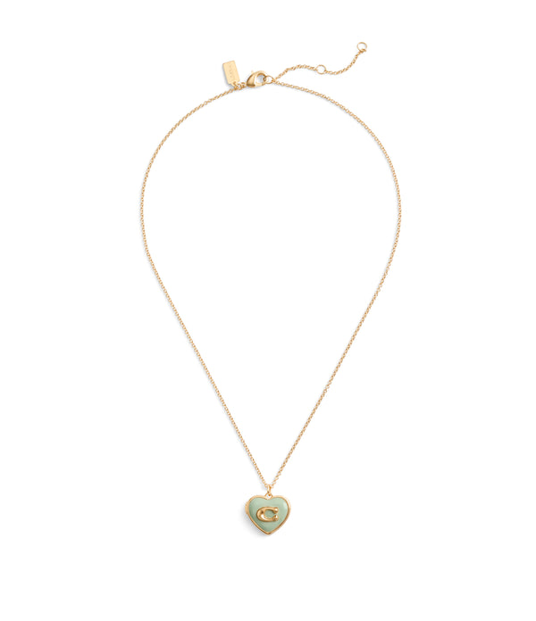 Enamel Heart Short Pendant Boxed Necklace