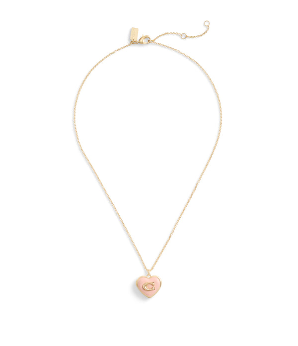 Enamel Heart Short Pendant Boxed Necklace