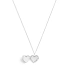 37469933RHO-Enamel Heart Short Pendant Boxed Necklace