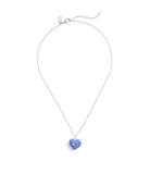 37469933RHO-Enamel Heart Short Pendant Boxed Necklace