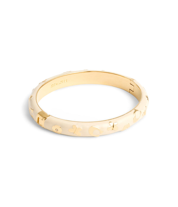 سوار من المينا مزين بأزهار