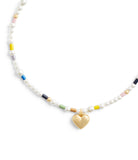 37470279GLD-Pearl Heart Choker Necklace