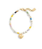 Pearl Heart Flex Bracelet