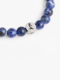 37470377SLV-Men'sSignature Sodalite Bead Stretch Bracelet-Blue