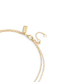 37479041GLD-Signature Charm Layered Necklace-Pearl