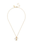 37479043GLD-Signature Charm Cluster Pendant Necklace-Pearl