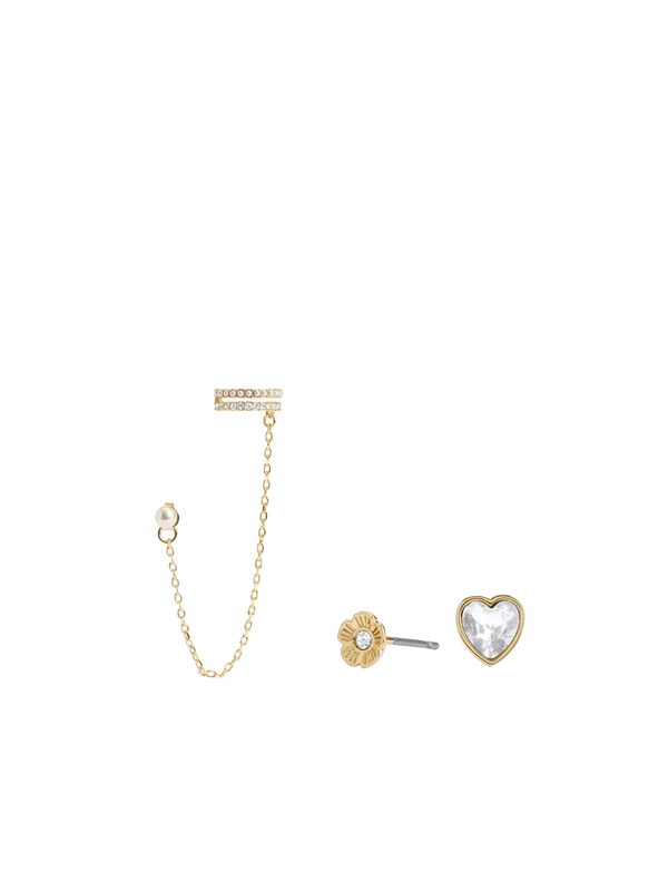 Pearl Cuff Earring Set