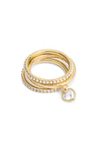 37479223GLD-Heart Charm Ring Set-Pearl