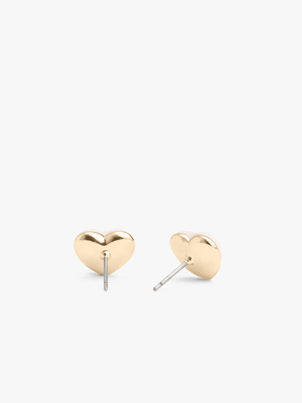 Enamel Heart Stud Earrings