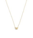 37479236GLD-Pave Turnlock Short Pendant Necklace-Gold