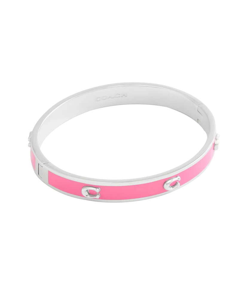 37479243RHO-Signature C Enamel Bangle Bracelet-Pink