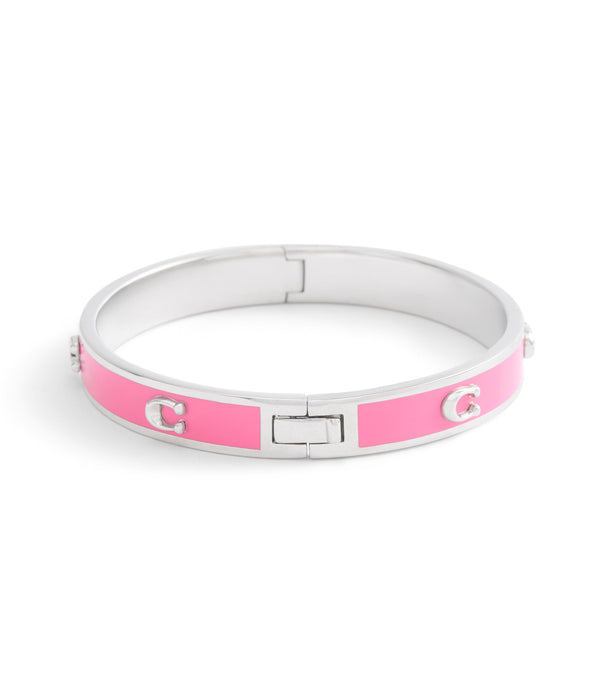 Signature C Enamel Bangle Bracelet
