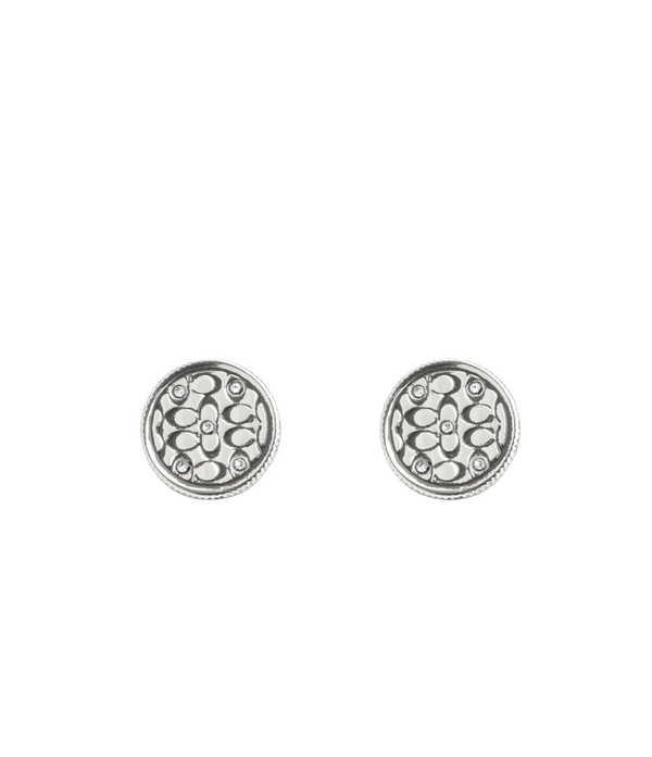 Signature Quilted Coin Stud Earrings