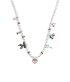 37491606RHO-Signature Bowtique Charm Bib Pearl Necklace-Pearl Multi