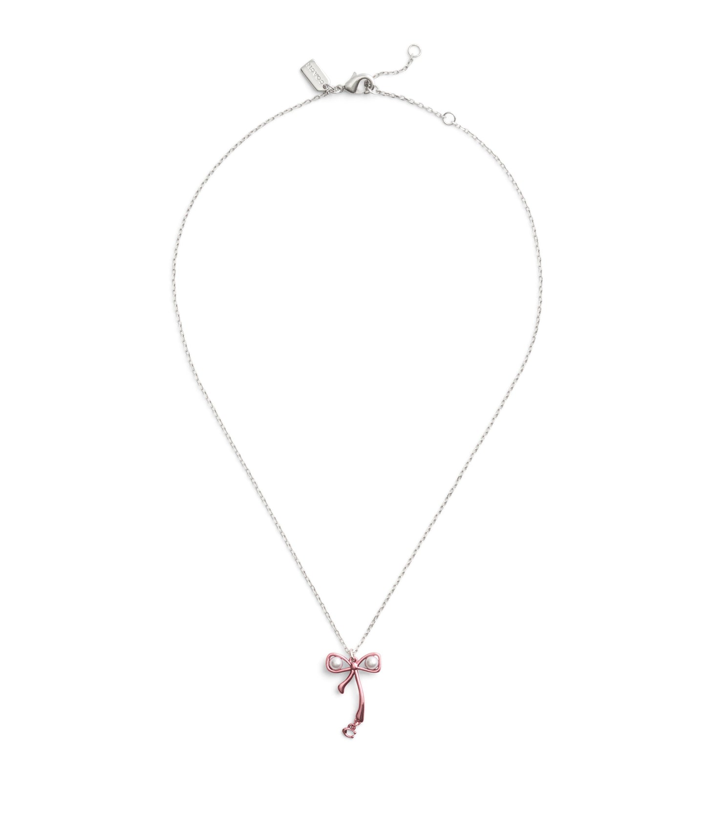 37491613RHO-Bowtique Pearl Pendant Necklace-Pink
