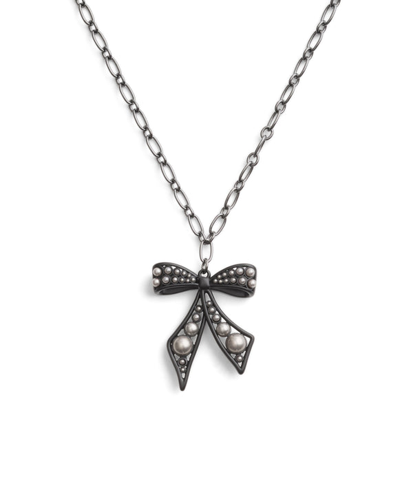 Bowtique Pearl Pendant Necklace