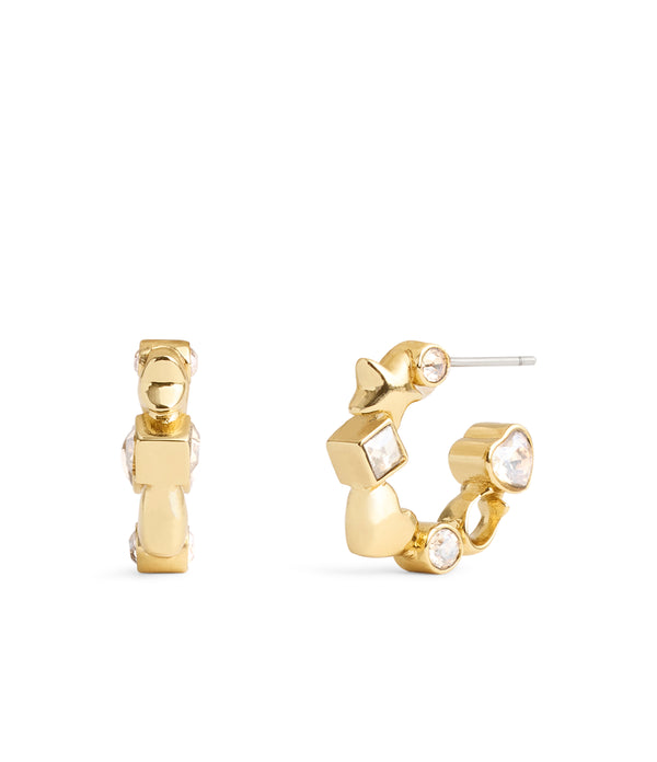 Signature Star Charm Huggies