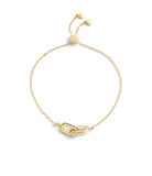 37491635GLD-Stitched Link Charm Slider Bracelet-Gold