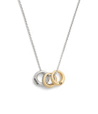 37491641TWO-Signature Tubular Rondelle Pendant Necklace-Twotone